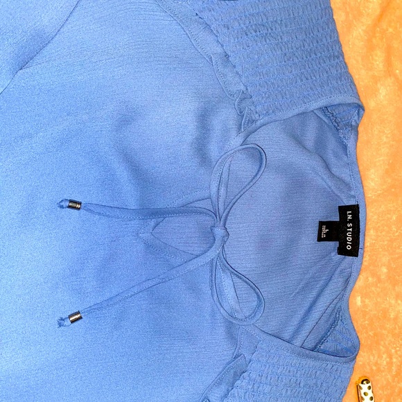 I.N. Studio blue Blouse. New! - Picture 3 of 7